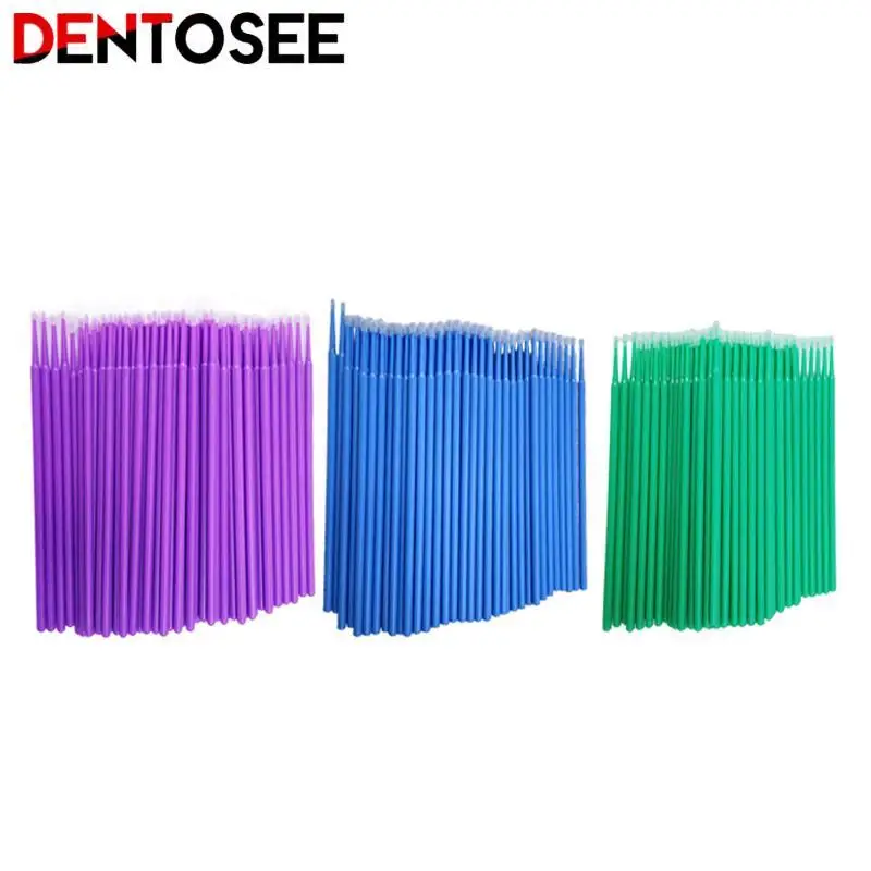 100Pcs Dental Disposable Cotton Swab Micro Applicator Brush Swab Eyelash Extension Tools Makeup Applicator Remove Tool