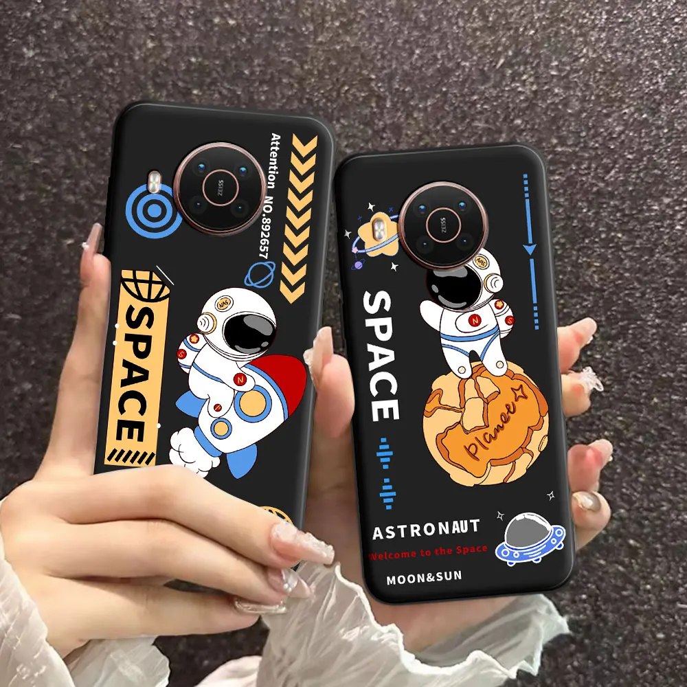 Per Nokia X10 X20 X30 5G Custodia Cartoon Soft Silicone Tpu Astronaut Pattern Custodia Per Telefono Per Nokia X10 Ta-1350 Ta-1332 Cover Posteriore