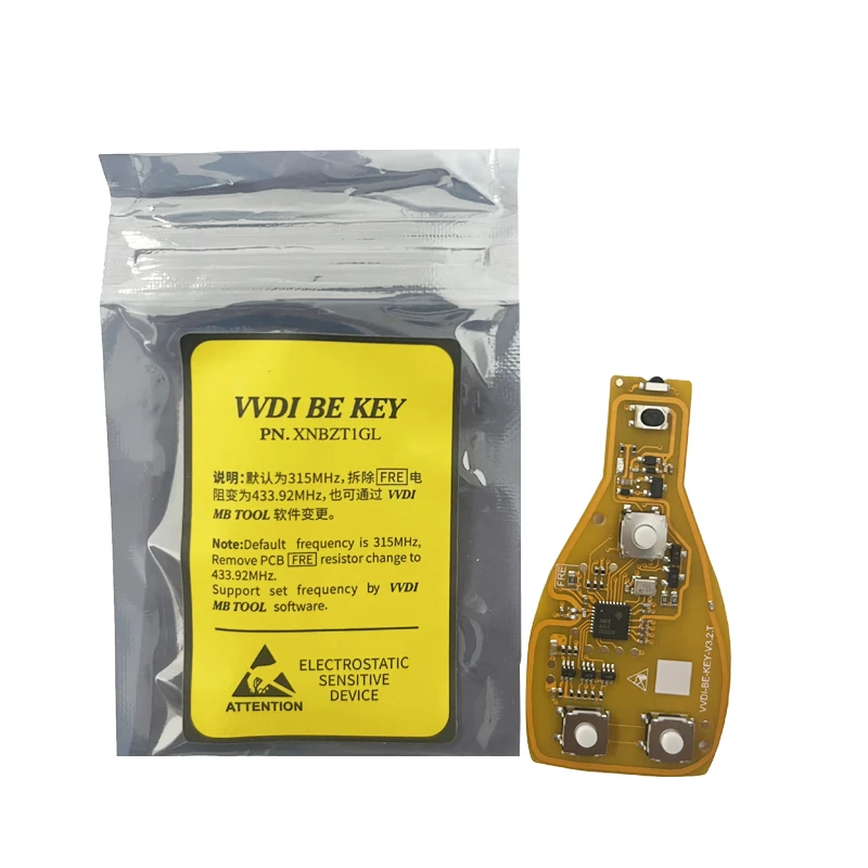 XHORSE VVDI BE Key Pro V3.2 PCB 315/434MHz Improved Smart Key CN002096 4