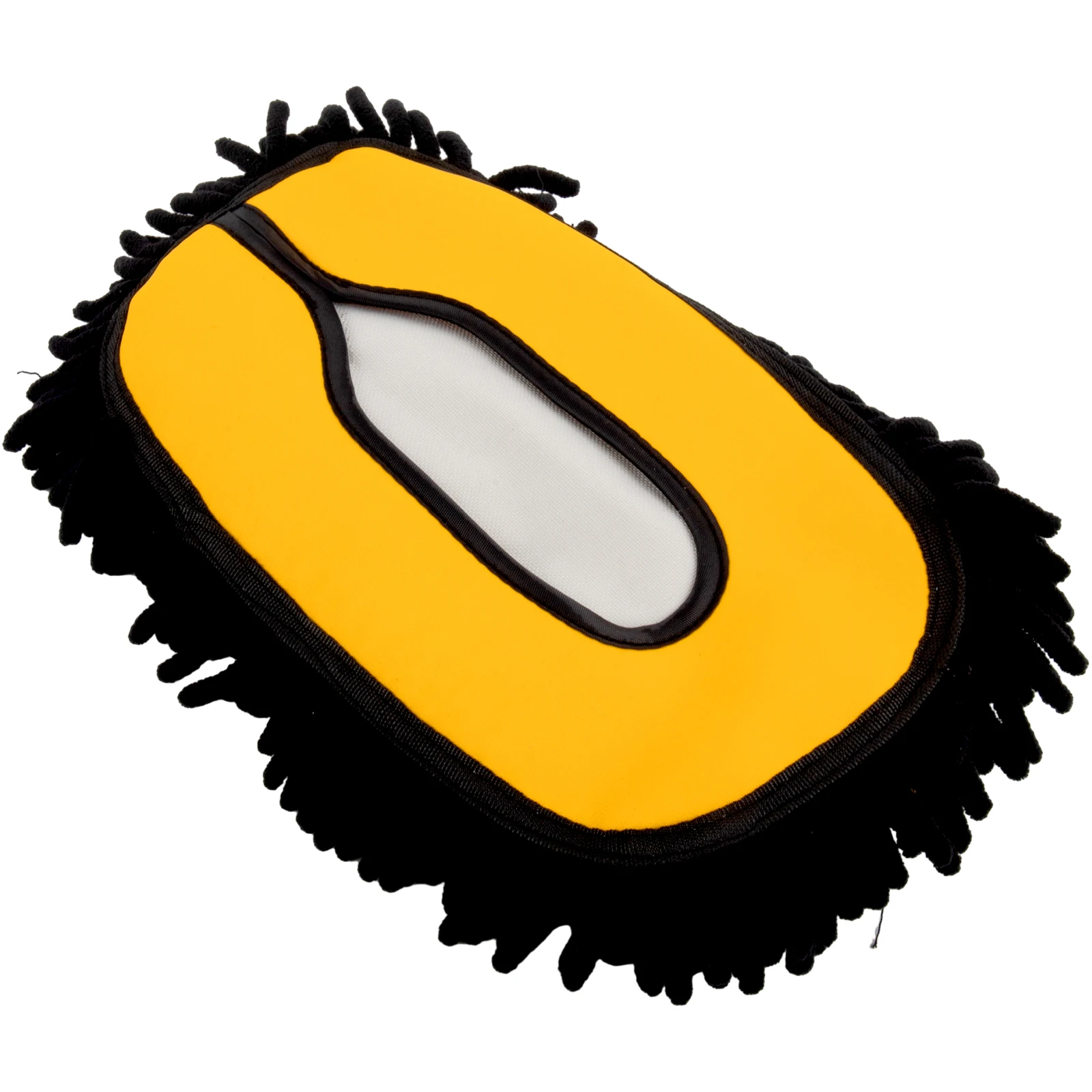 

1pc 27x15cm Universal Car Wash Brush Cleaning Chenille Mop Brushes Yellow Brush Head Tool Kit Suitable For Most Car Models