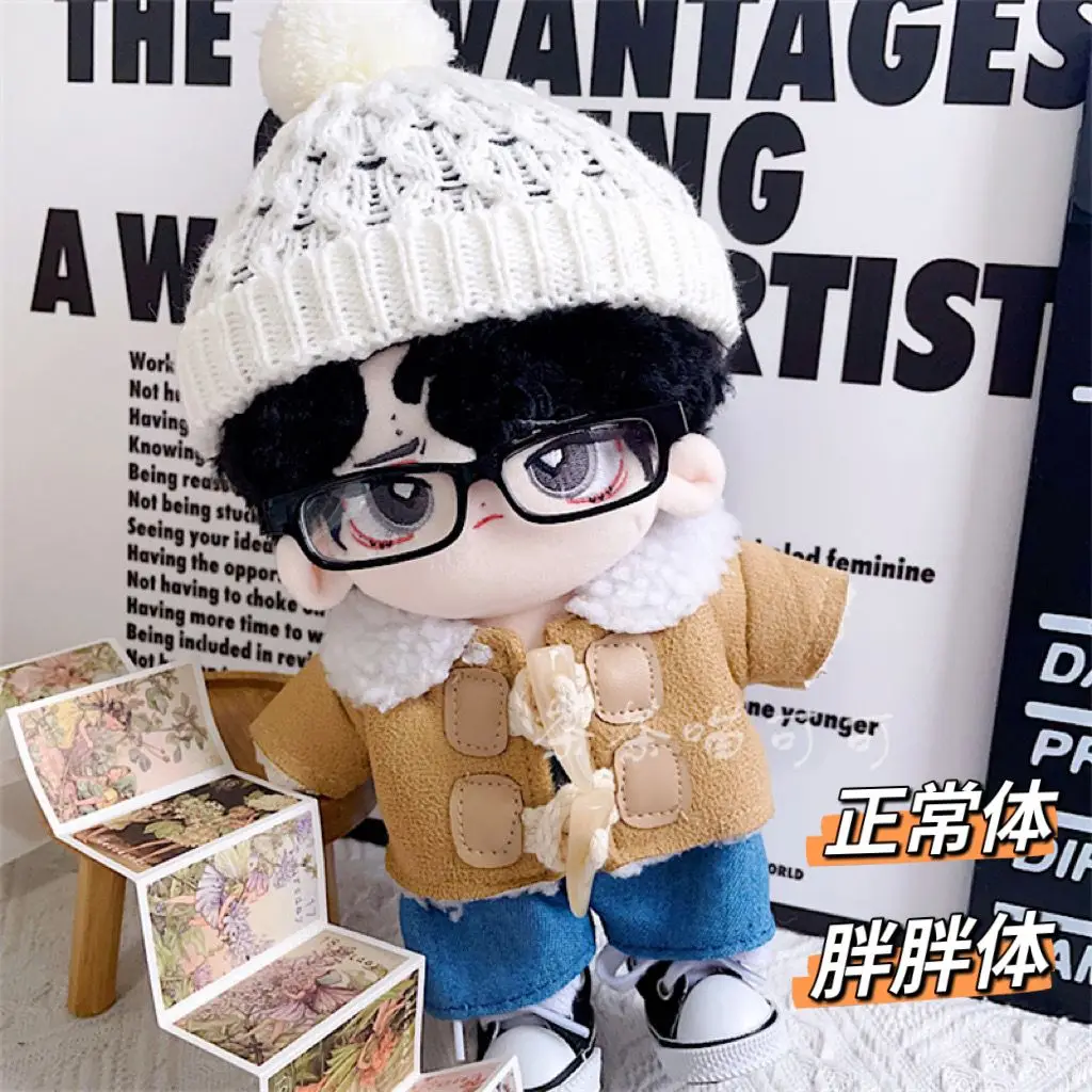 20CM Star EXO Doll Baby Clothing Knitted hat Boots sweater shirt Casual pants overcoat hat Doll Clothes Accessories toys Gift