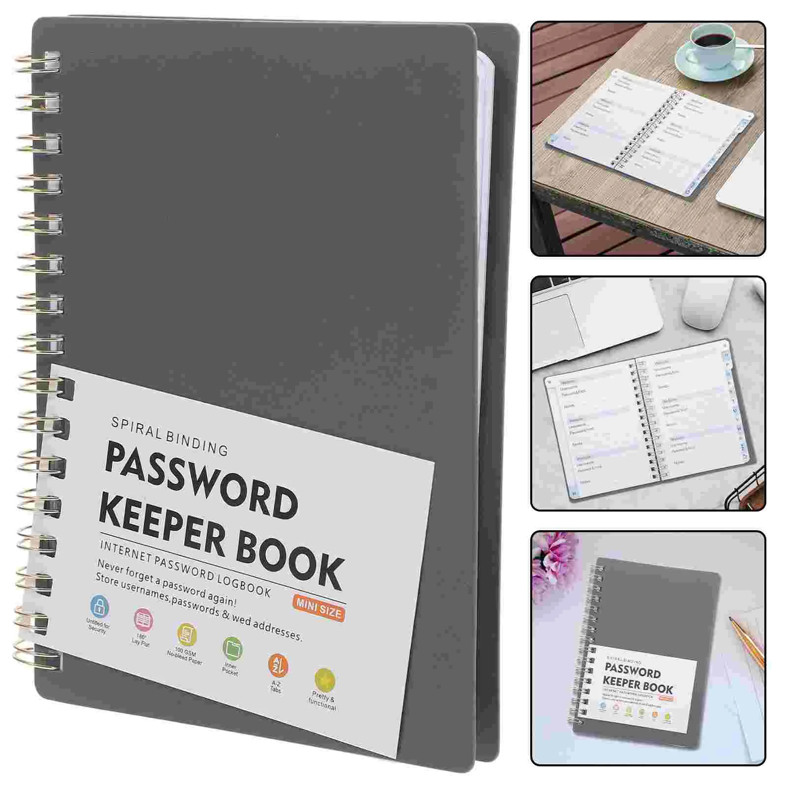 Portable Password Book Small Internet Address Notebook Websites Binder Colorful Alphabetical Tabs Management Practical Notepad