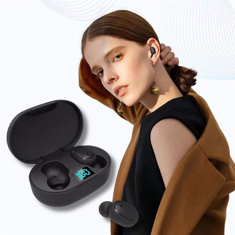 Auriculares IN EAR Bluetooth E6S TWS Bluetooth 5.0 con caja de carga