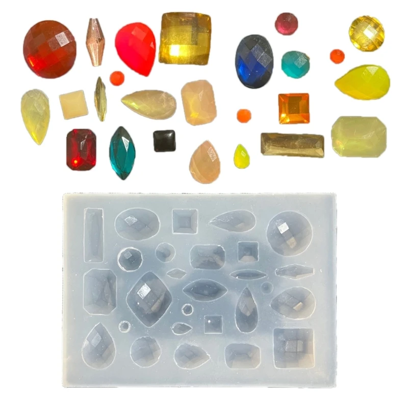 

Diamond Accessories Mold Epoxy Resin Jewelry Making Mold Flexbile Silicone Moulds