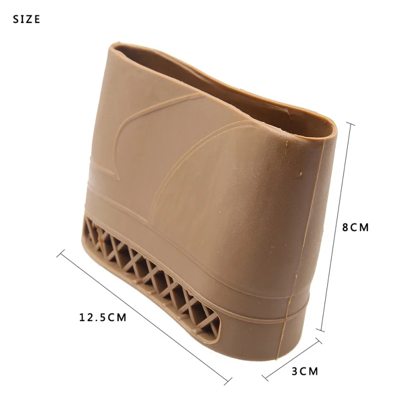 Rubber Rifle Butt Pad Hunting Firing Cushion Non-slip Recoil Pad Shotgun Shooting Extension