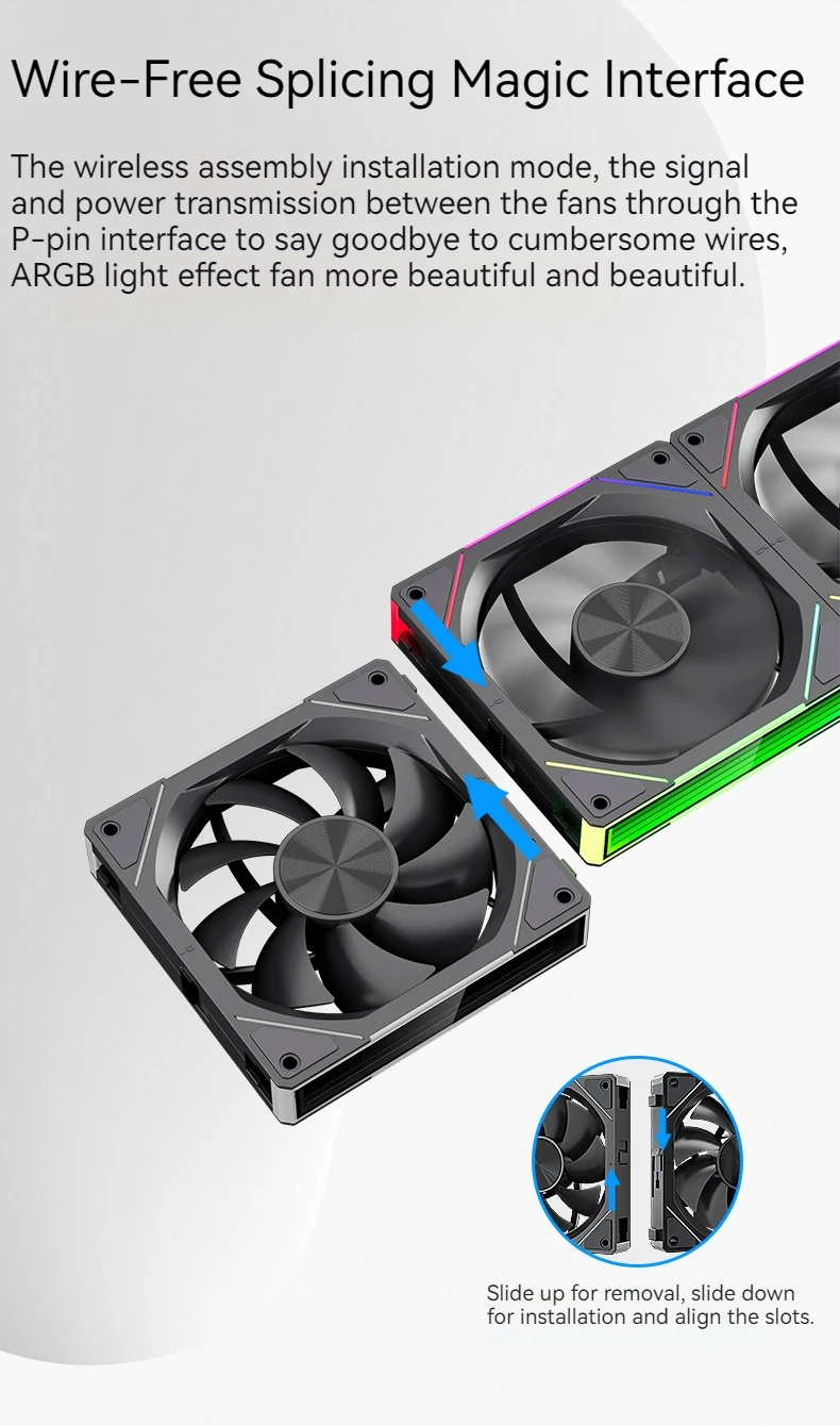 JM-5 High Performance PC Case Fan Strong Heat Dissipation Cooling Case Fans Comp
