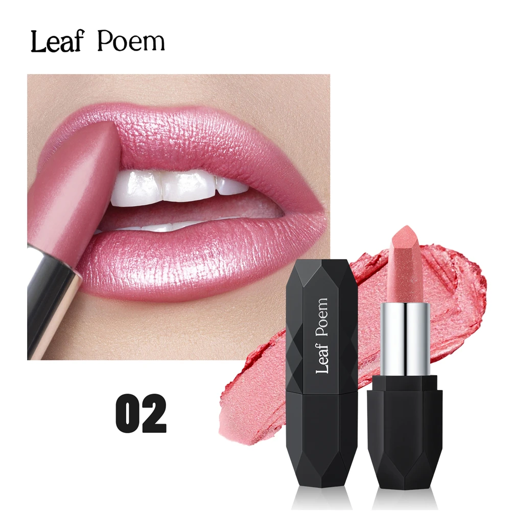 Pearlmuttischer Metallic Lippenstift Langanhaltend Wasserfest_voghion.com