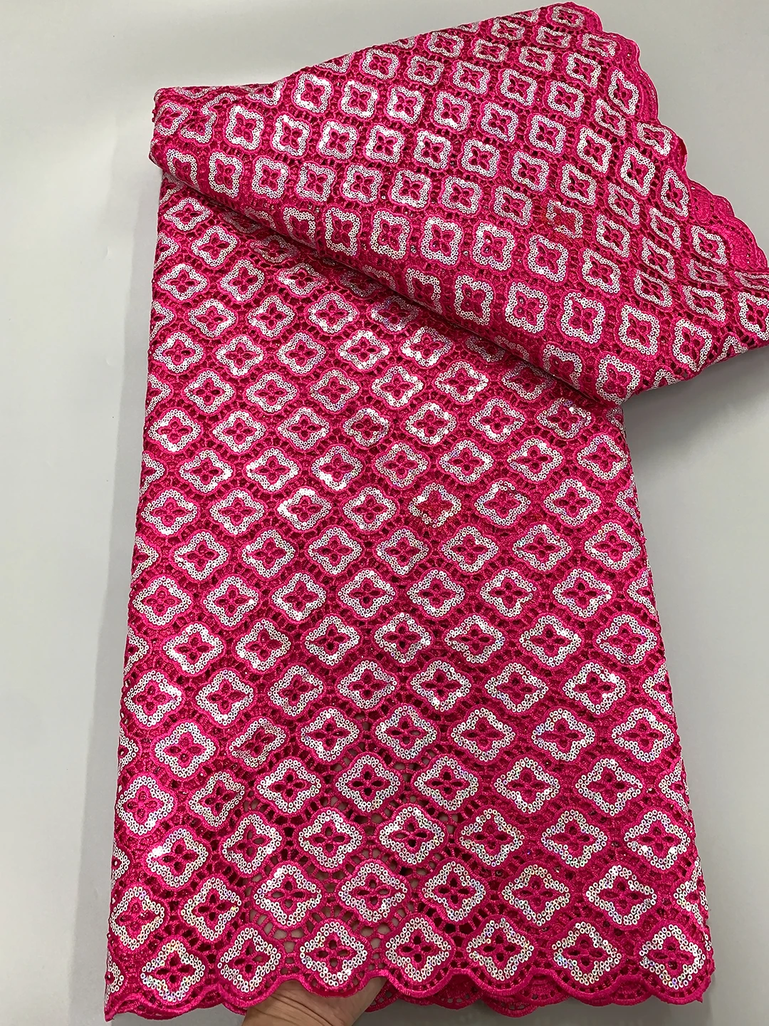 

Африканская Водорастворимая кружевная ткань с блестками 2023, высококачественный нигерийский гипюр, кружевная ткань для свадебных платьев