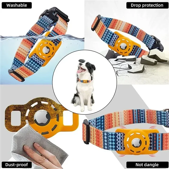 Pet Cat Dog Digital Printing Collar for Apple Airtag Protective Cover Small and Medium-Sized Dogs Articles Accessories 3