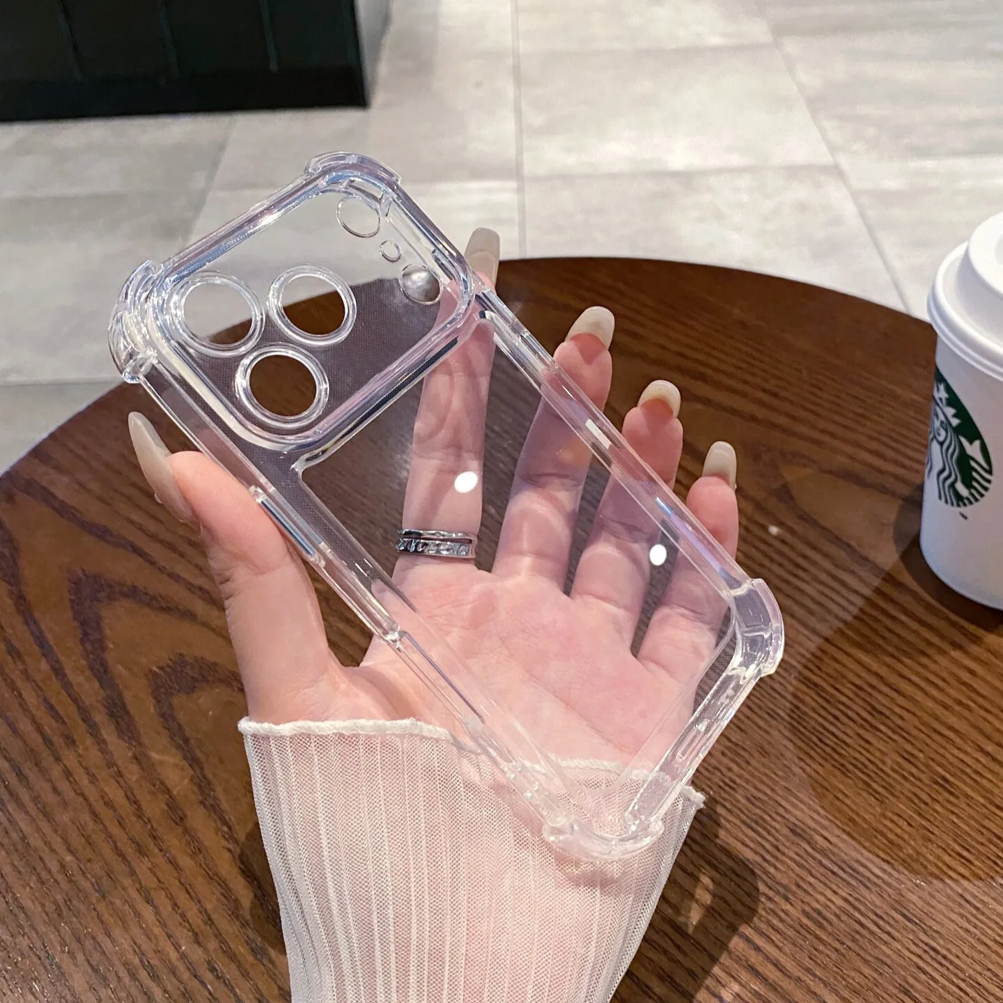 Premium Transparent Shockproof TPU Bumper Case