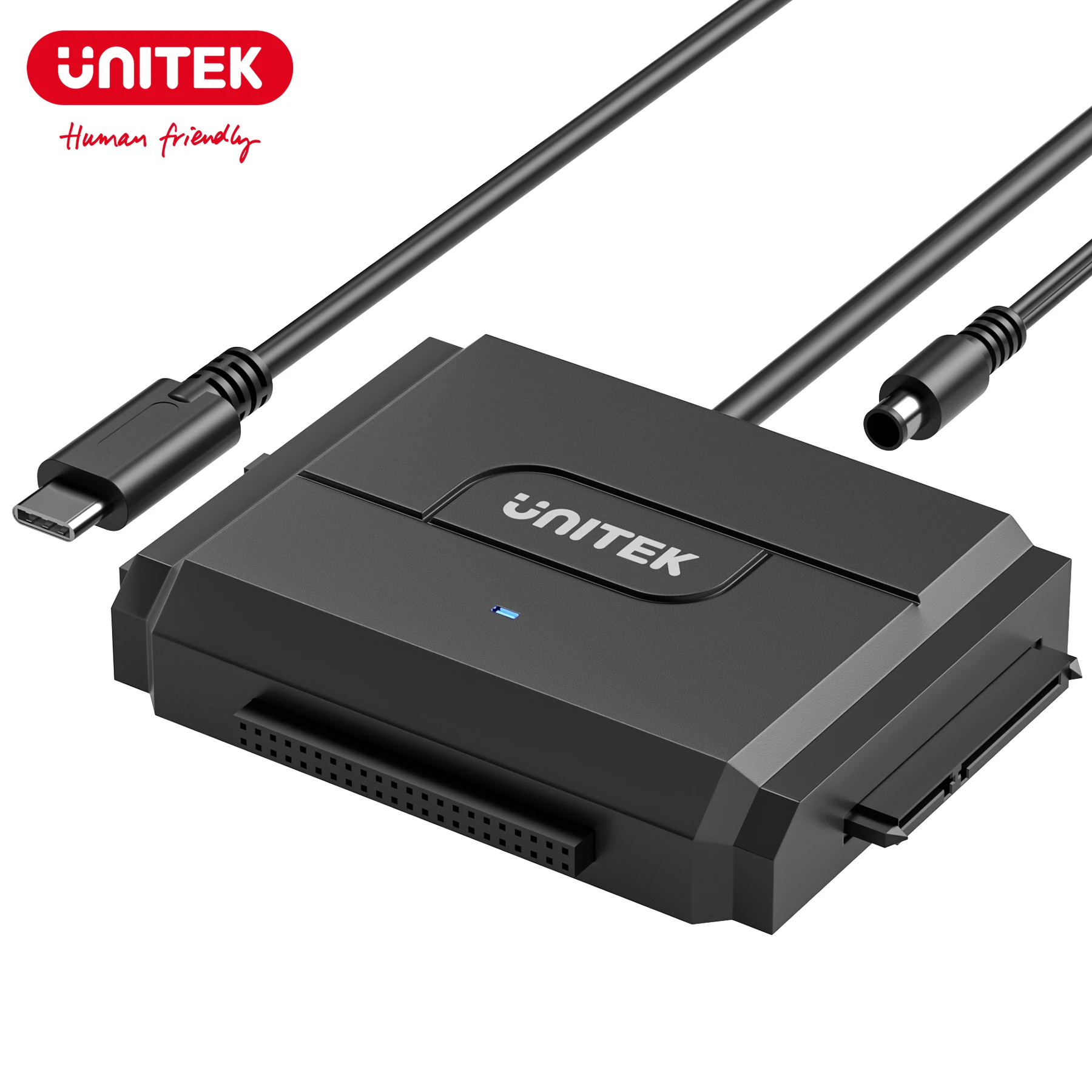

Unitek USB C 3.0 Hard Drive Adapter Type-C to IDE SATA Hard Drive Converter for 2.5" 3.5 Inch IDE SATA External HDD SSD 10TB