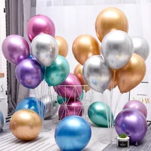 10 Pcs Metallic Metallic Gold Mixed Latex Balloon 12 Inch Helium Shiny Thicken Balloons for Birthday Wedding Party Decor Balloon