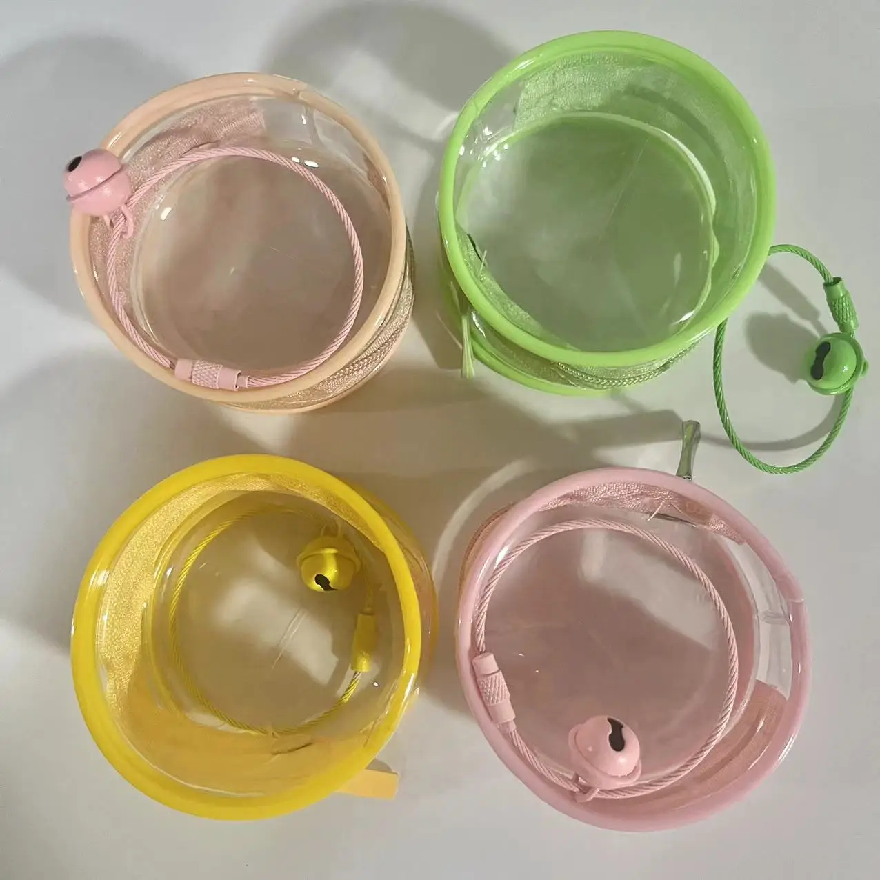 귀여운 보관 펜던트 피규어 인형 가방, 다채로운 보관 가방 배지, 55mm, 4 개