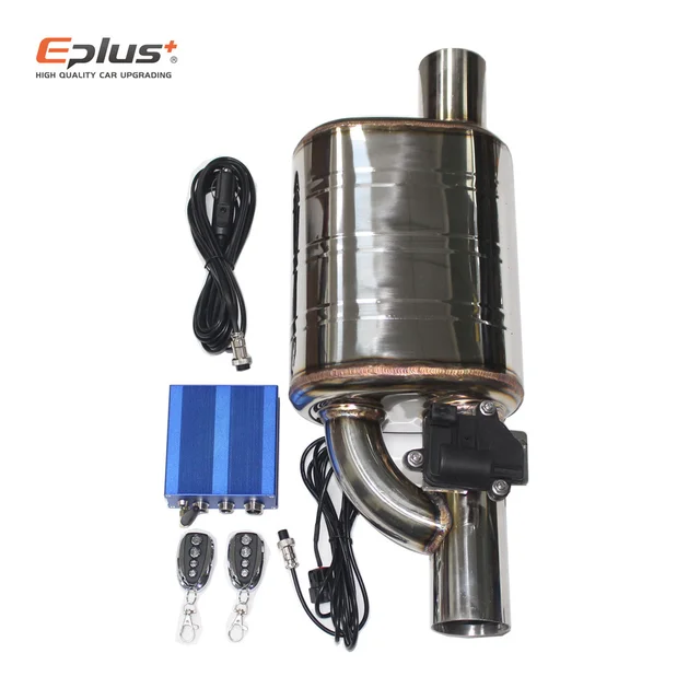 EPLUS Auto Auspuff System Vakuum Ventil Control Auspuffrohr Kit Variable  Schalldämpfer Edelstahl Universal 51 63 76 Mm Mit Düse - AliExpress