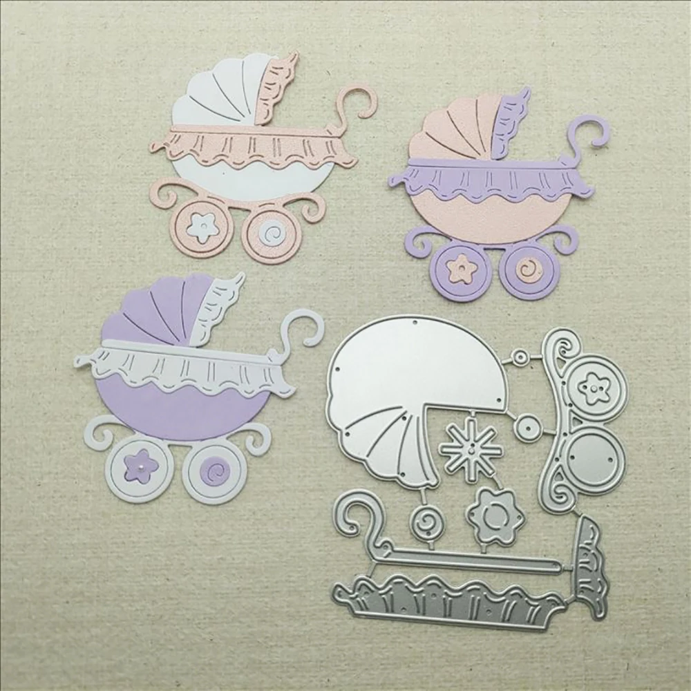 Description Picture 3 of itemBaby Carriage Metal Cutting Dies DIY Scrapbooking Album Embossing Decorative Handicrafts Greeting Card Knife Mold Punch Stencil
