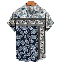 Men's Hawaiian Shirt 3D Fashion Imported Clothing Cashew Flower Printed Single-breasted For Men Tops 2023 Casual Dress 2