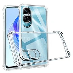 Durable Transparent Clear Silicone Phone Case - Soft TPU Shockproof Back Cover for Honor 90