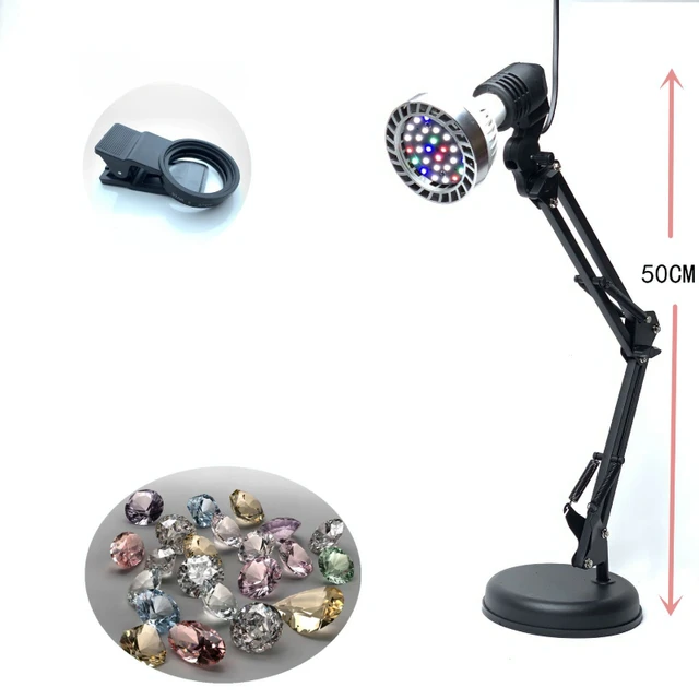 Three-color Dimming Live Broadcast Diamond Jewelry Fire Color Beauty Jewelry Shooting Light