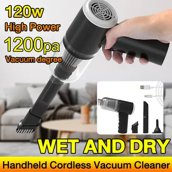 Wireless Car Vacuum Cleaner 800/1200Pa Cordless Handheld Cleaning Robot Auto Vacuums Strong Suction Cleaner For Car 1