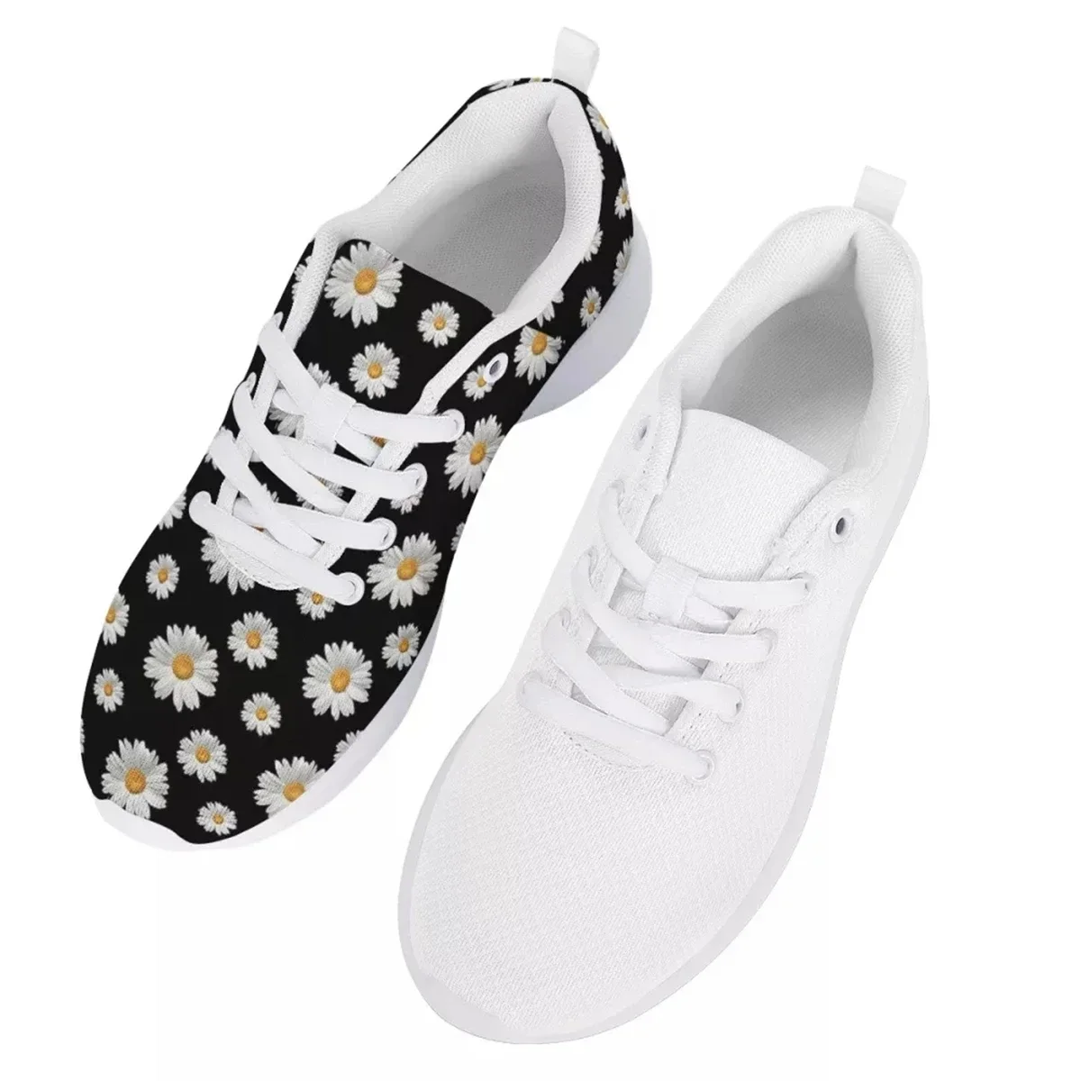 Custom Shoes New Fashion Mesh Sneakers Print On Demand Customize Logo/Name/Text Women Flat Shoes Lace-Up Outdoor Sport Shoes