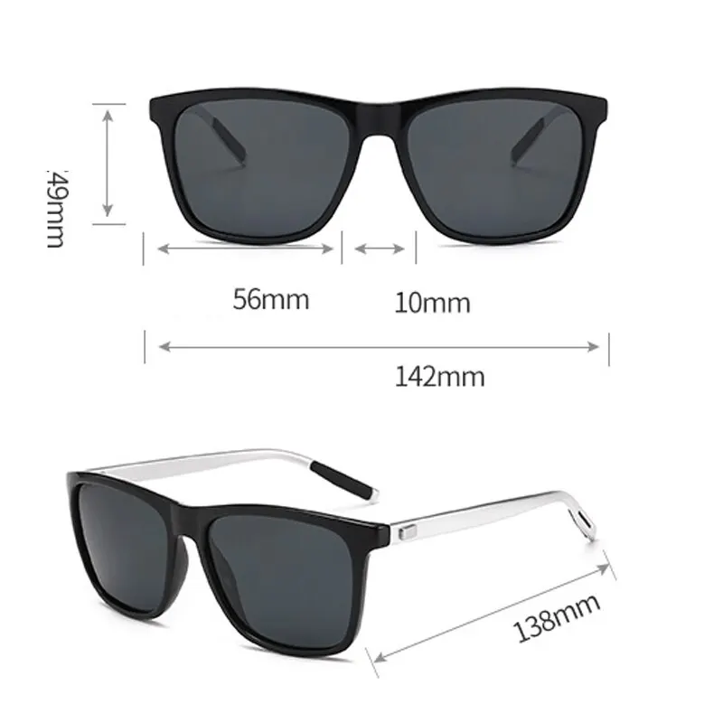 Sport Sunglasses Aluminum Magnesium Polarized Mens Metal Leg Windproof Motorcycle Cycling