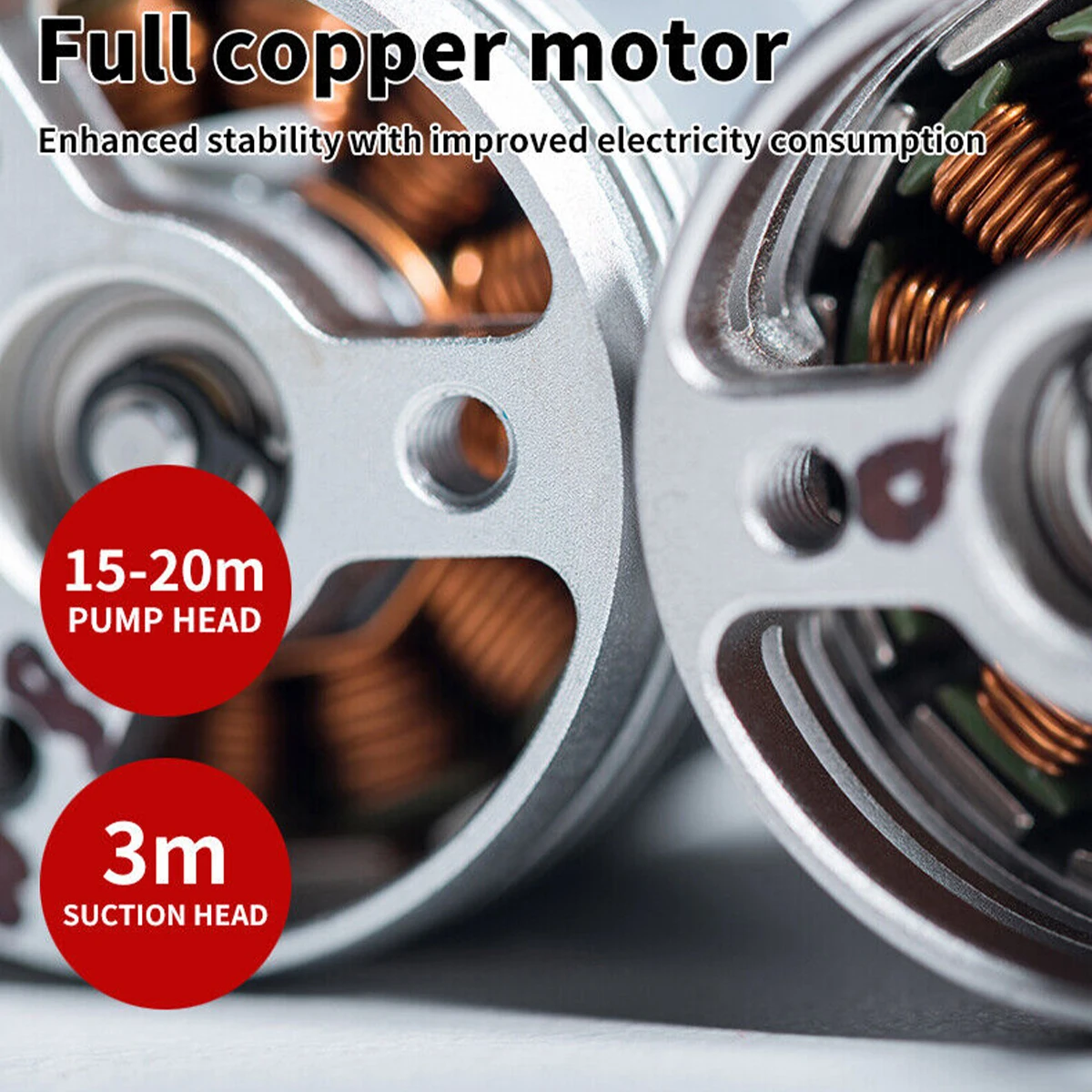 مضخة مياه ذكية تعمل بالتيار المستمر 12 فولت، ذات ض...