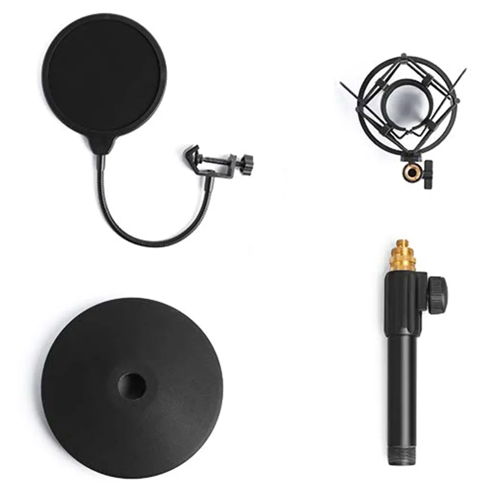 

Настольный конденсаторный USB-микрофон с подставкой и амортизирующим держателем, подставка для микрофона