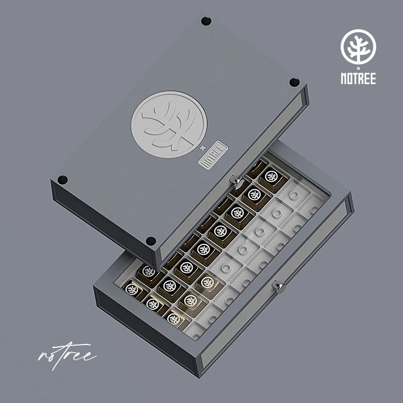 Echome-custom 3d Printing Keycap Storage Box Gaveta Organizador Perfil Cereja Metal Resina Keycap Dust Box Decoração Desktop - Imagem 2