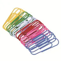 Закладка, металлическая цветная скрепка для бумаг, папка для файлов из нержавеющей стали, цветная папка для хранения данных, канцелярские принадлежности — изображение 5