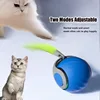 Smart Electric Cat Ball Toy, Automatic Rolling Ball with Faux Tail, USB Rechargeable Interactive Pet Toy for Teaser and Training 3