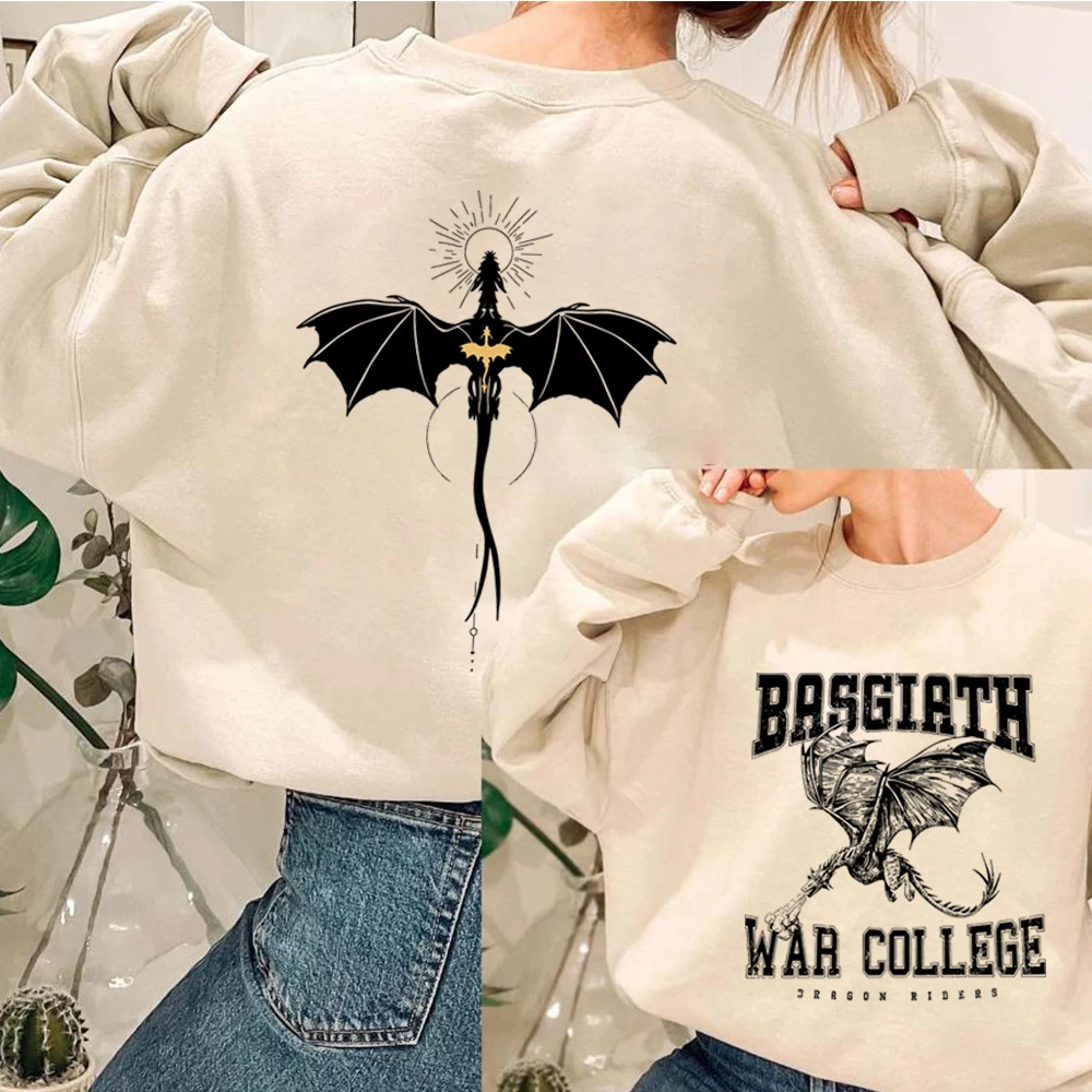 Bassiath War College 남녀공용 양면 크루넥 맨투맨 네번째 윙 셔츠, 바이올렛 소렌게일 북시 후드 스웻셔츠