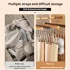 8 Hooks Bra Hanger Belts Camisole Clothes Organizer Rack Tie Hats Scarf Holder Non-slip Space Saving Wardrobe Storage 5