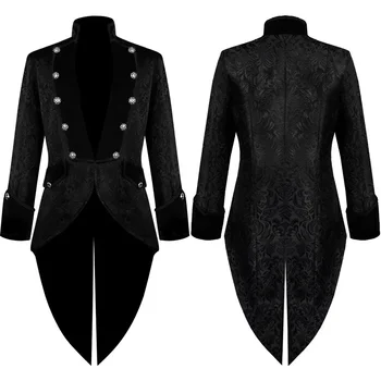 New European And American Men's Medieval Clothing Punk Retro Tuxedo
