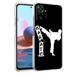 Transparent Silicone Kung Fu Taekwondo Karate Design Phone Case Cover for Redmi 9 (A1)