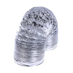 4inch Ventilator Pipe Aluminum Tube Air Ventilation Hose Flexible Exhaust Duct2M
