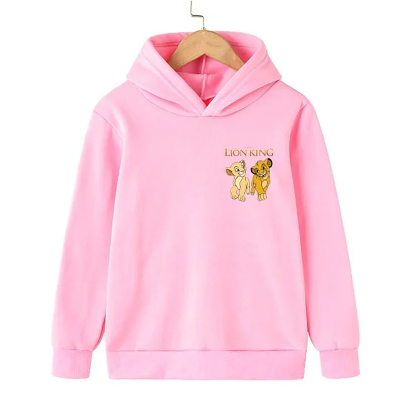 thumbnail image 1 of Sudadera con capucha con estampado de animales de dibujos animados para niños y niñas, de El Rey León, Simba, de manga larga, 1 of 5