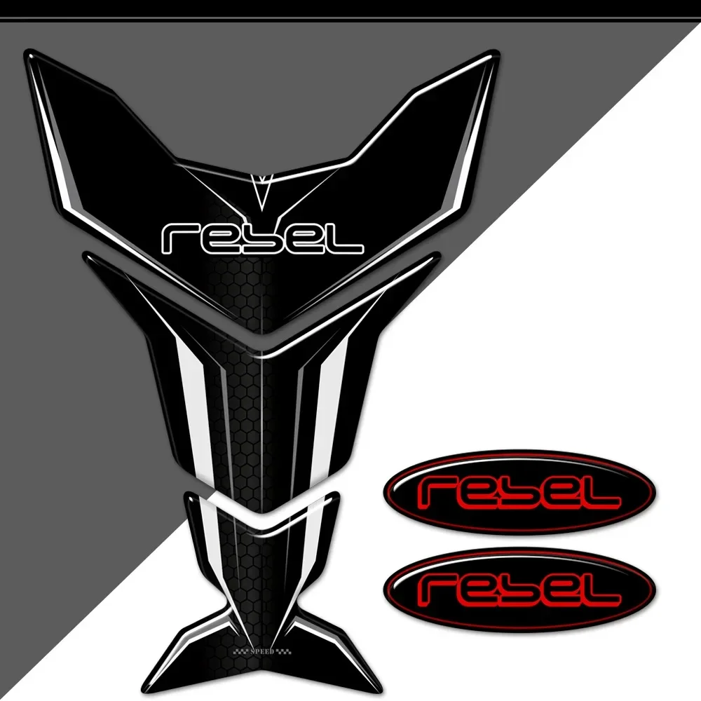 For HONDA Rebel CM CMX 250 300 500 CM300 CM500 CMX300 CMX500 Rebel300 Tank Pad Stickers Decal Emblem Logo Protector опасная бритва с защитой и сменным лезвием rebel barber protector