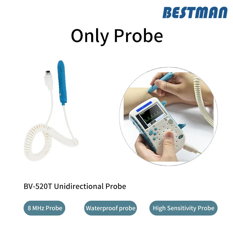 Sonda Doppler Vascolare Portatile Doppler Ad Ultrasuoni Unidirezionale Bv520T 8Mhz