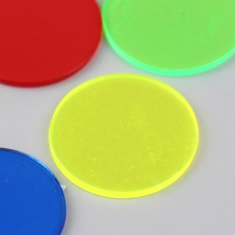 100Pcs Montessori Learning Education Math Toys Learning Resources Color Plastic Coin Bingo Chip Children Kids Classroom Supplies 6