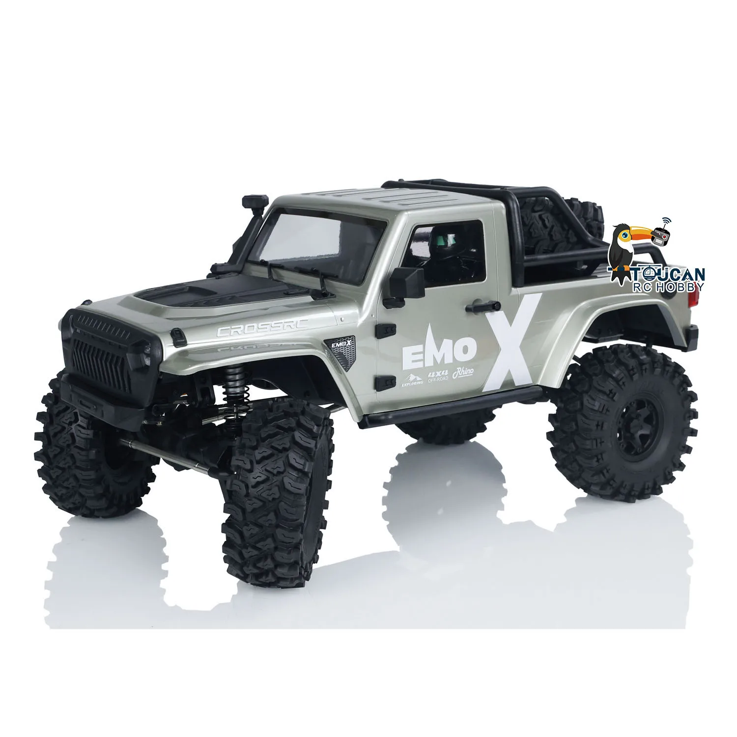 4WD CROSSRC 1/8 RC Crawler Car EMOX Remote Control Off-road Vehicles Model Two-speed Transmission Light System Toys TH22417 5