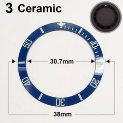 Ceramic Sloping Super Luminous Watch Bezel Insert in Various Colors (3)