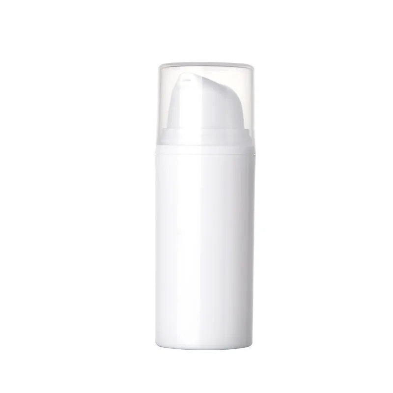 Plastic Travel Bottles 15ml 30ml 50ml Cream Refillable Bottle White Airless Pump Emulsion Vacuum Lotion Bottle refillable lotion bottle