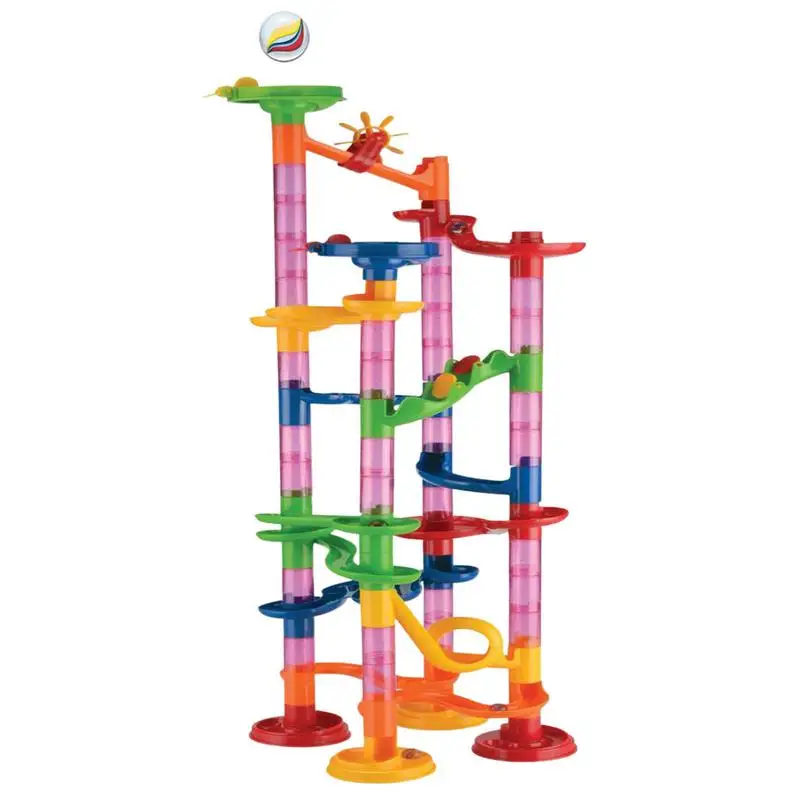 

Marble Run Building Blocks Marble Game STEM Learning Construction Toy Fun Parent-Child Building Block Toy For Girls Boys Kids