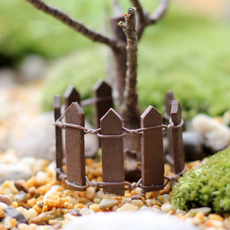 

Fence Miniature Fairy Garden Landscape Terrarium Figurine Bonsai DIY Craft