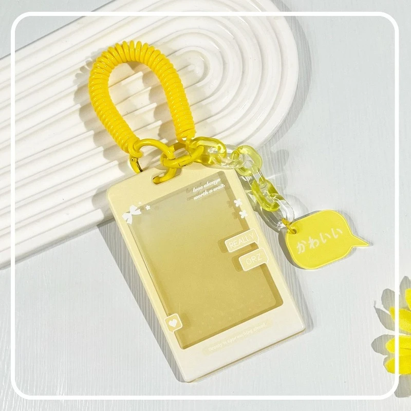 3-Zoll-Schlüsselanhänger mit transparentem Fotokartenhalter, Schutzhüllen, transparente Kartenhülle für Sterne, Fotokarten, Ausweis – Detail 7