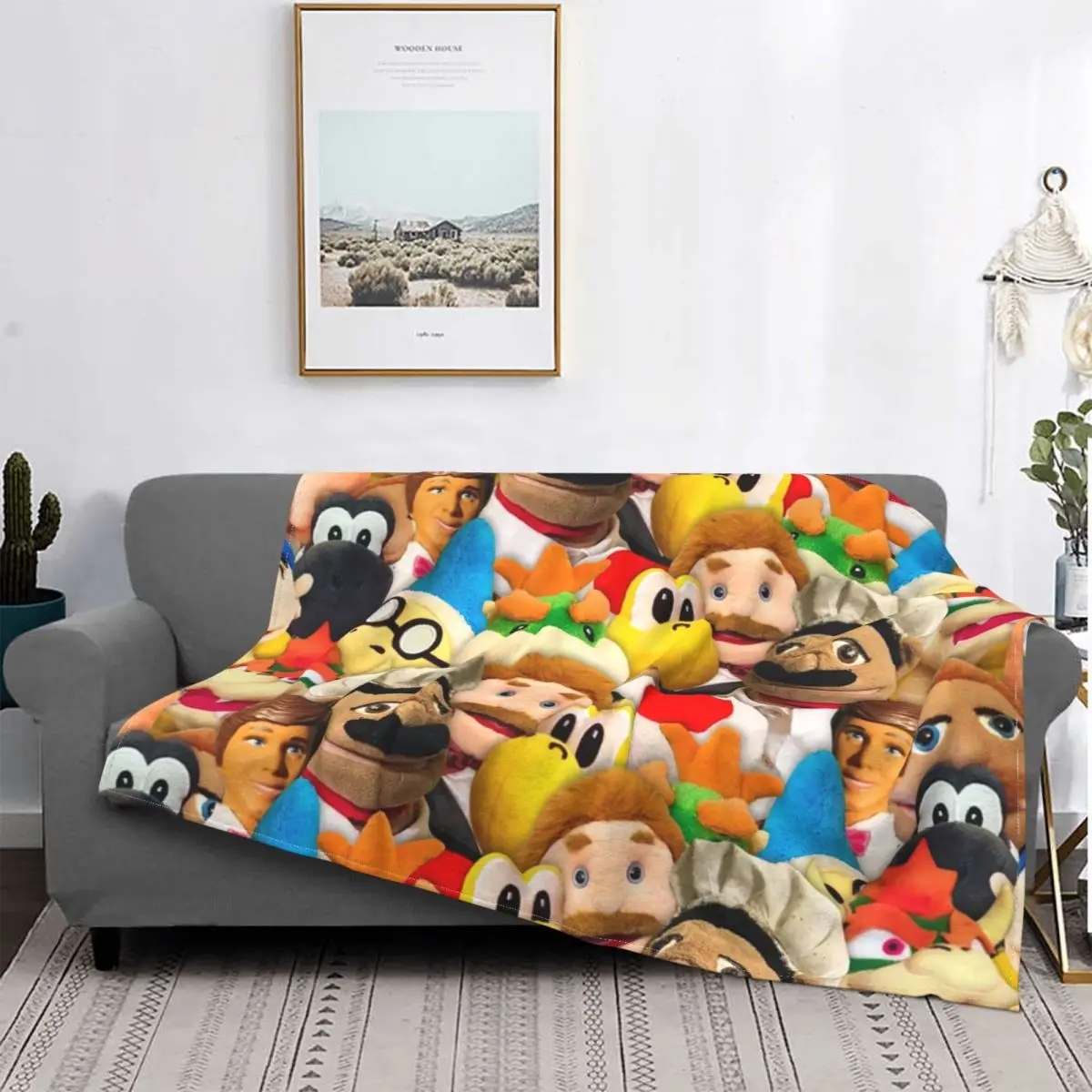 

Jeffy's Bad Word! Flannel Blankets anime cartoon for children Fashion Throw Blankets for Bed Sofa Couch 125*100cm