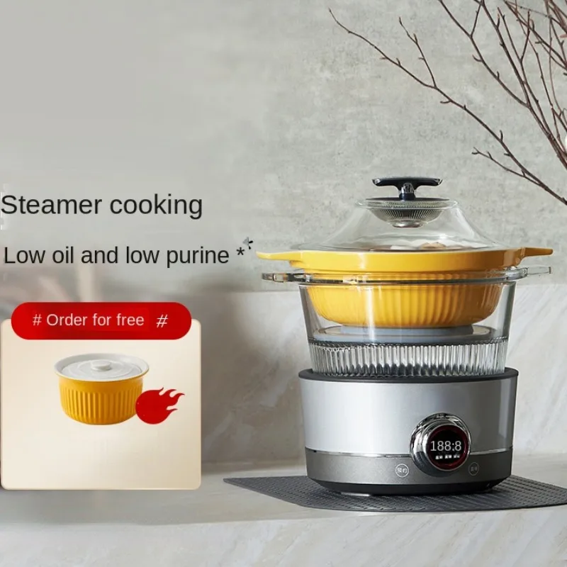 220V Multifunctional Electric Pot for Cooking Steaming and Stewing Steam Cooker For Soup