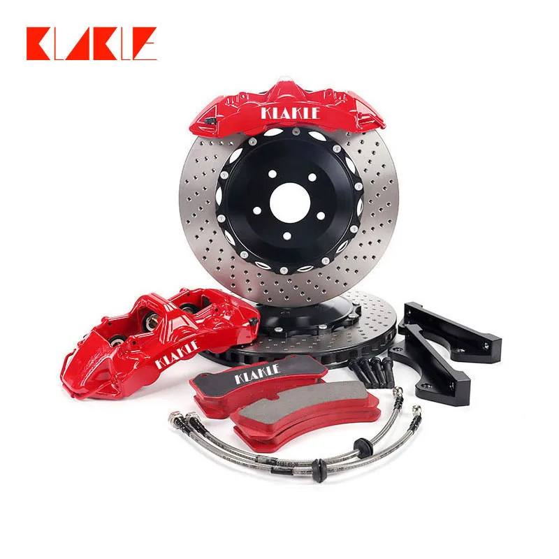 

KLAKLE Brake Caliper Kits GT6 6 Big Piston 380*34MM Rotor Disc Front Wheel R20 For Jeep Grand Cherokee Wk2