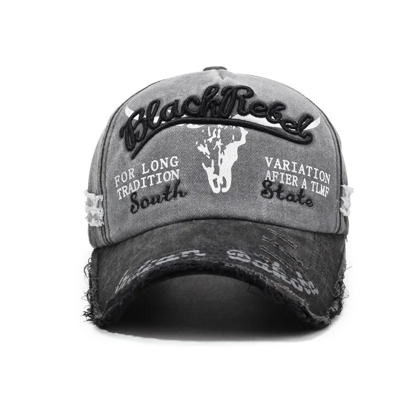 Washed retro baseball cap 3