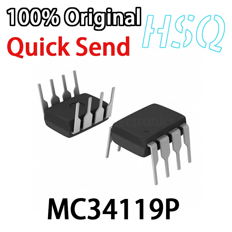

5 шт., аудио усилитель низкой мощности MC34119 MC34119P Direct DIP-8